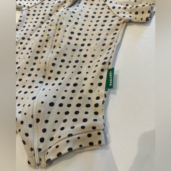 Parade Organics romper / sleeper with polka dots - Picture 3 of 7